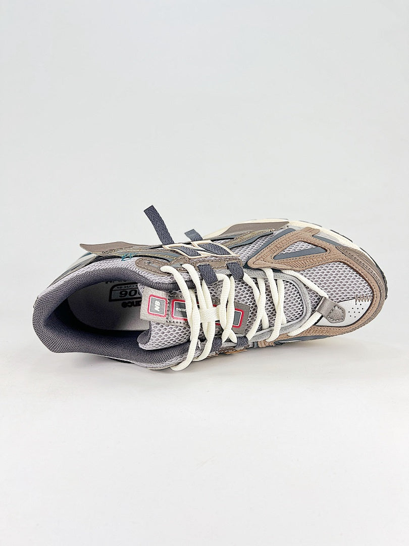 New Balance 1906A Brown Grey Cream Womens Mens Retro Deconstructed Mesh Sneakers