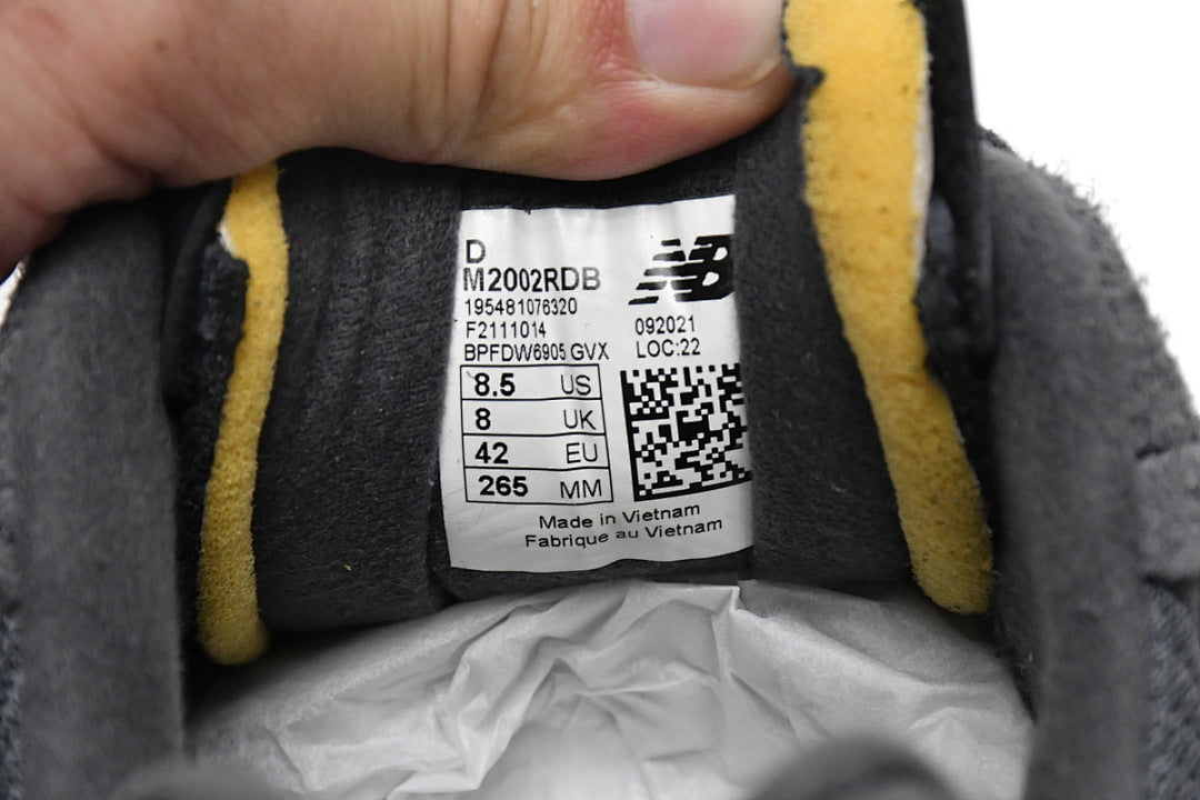 New Balance 2002R Phantom Black M2002RDB Women's & Men's Deconstructed Retro Sneakers