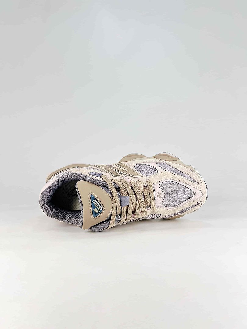 New Balance 9060 U9060152 Cream Beige Lavender Retro Chunky Sneakers for Women and Men