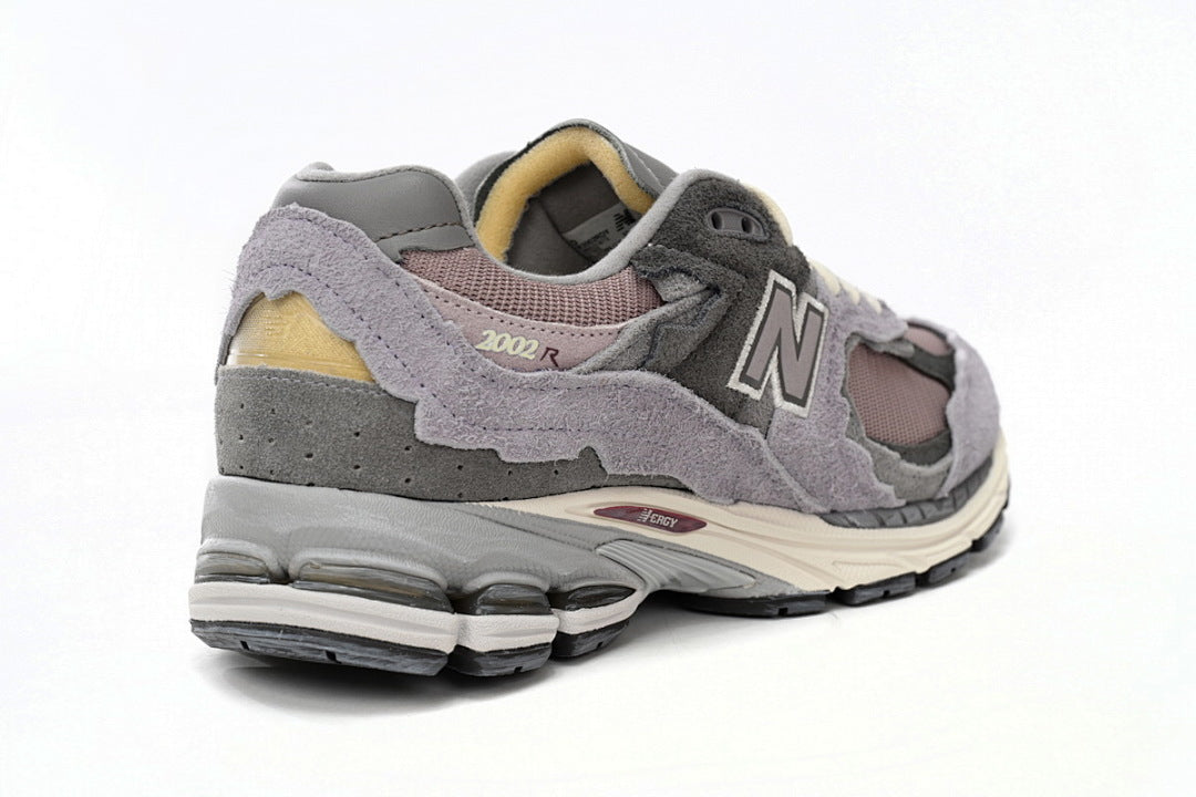 New Balance 2002R M2002RDY Purple Grey Womens Mens Retro Distressed Mesh Sneakers