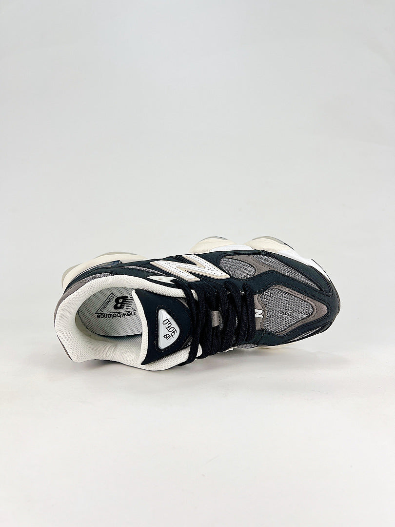 New Balance 9060 U9060510 Black Grey Cream Mesh Chunky Retro Sneakers for Women and Men