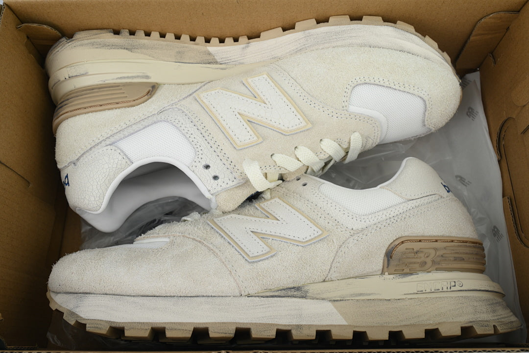 New Balance 574 Legacy U574LGRS Ash Cream Distressed Retro Sneakers | Women's & Men's Casual Shoes