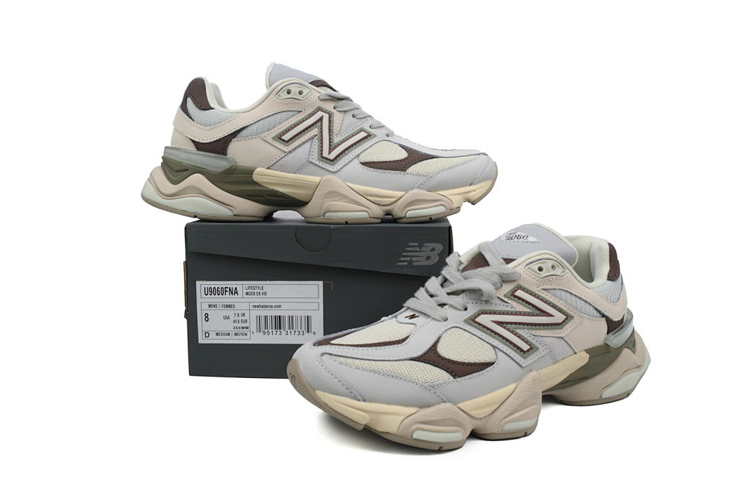 New Balance 9060 'Grey Matter Timberwolf' U9060FNA Women's & Men's Retro Chunky Sneakers