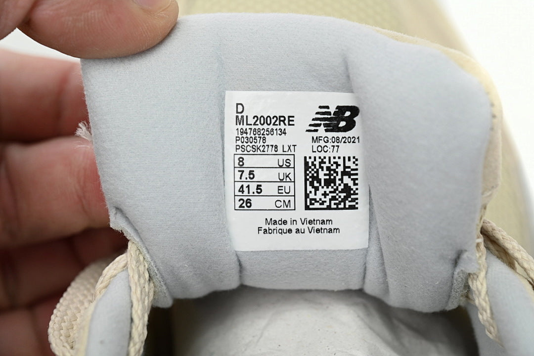 New Balance 2002R Beige Cream Women's & Men's Retro Lifestyle Sneakers