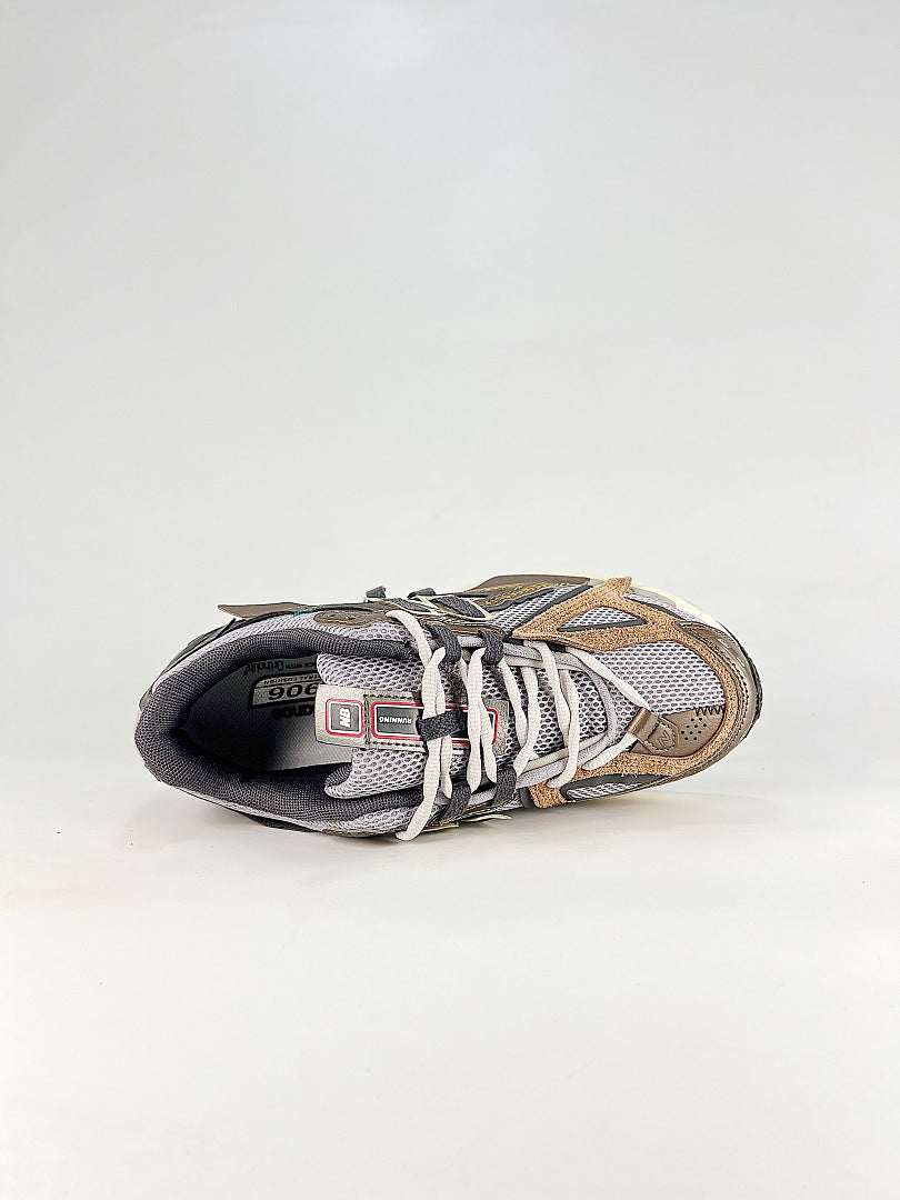 New Balance 1906 U19066U8 Brown Grey Cream Womens Mens Retro Deconstructed Mesh Sneakers