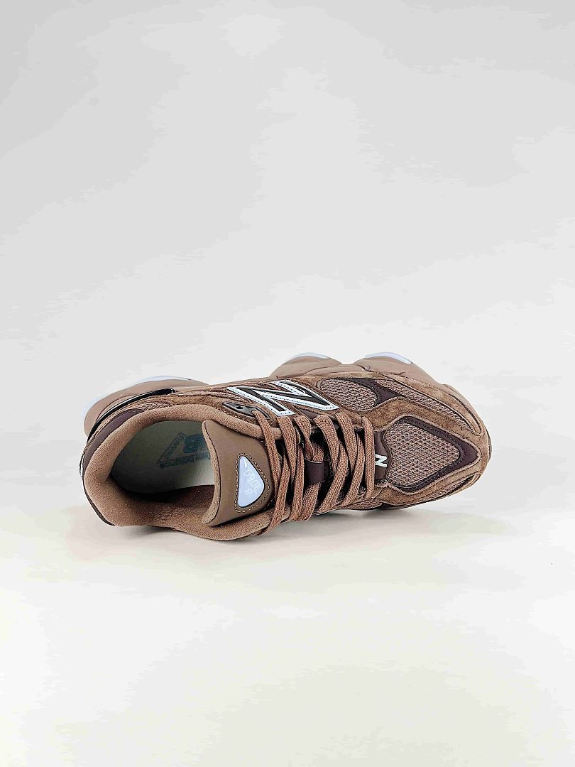 New Balance 9060 U9060622 Brown Mesh Chunky Retro Sneakers for Women and Men