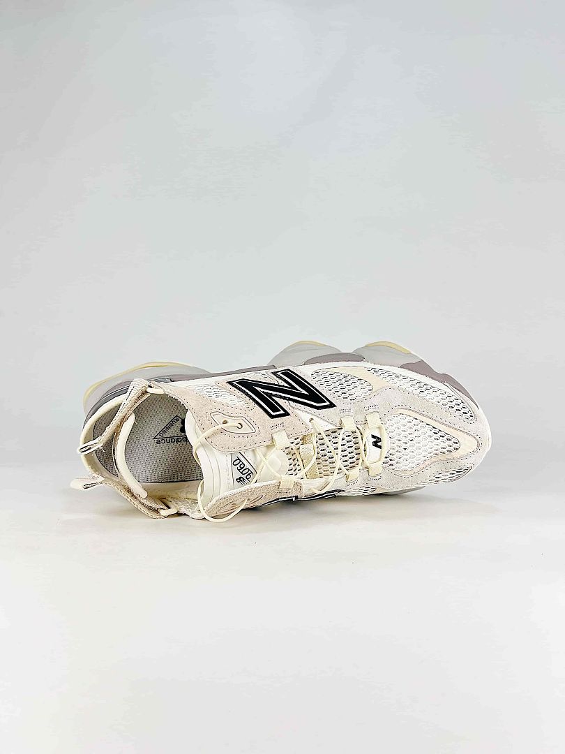 New Balance 9060 U90609IH Cream Grey Chunky Mesh Slingback Sneakers for Women and Men