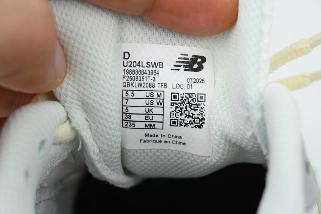 New Balance 204L 'Silver Metallic Sage Green' U204LSWB Women's & Men's Retro Low-Top Sneakers