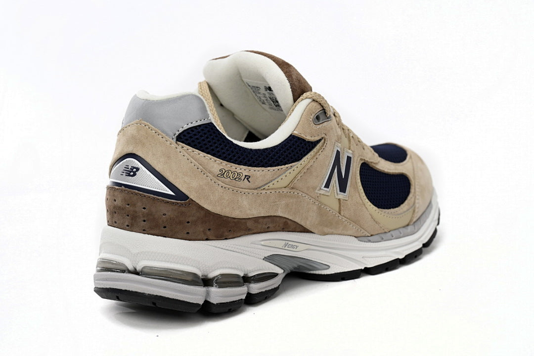 New Balance 2002R M2002R5 Women's Men's Khaki Navy Retro Runner Sneakers