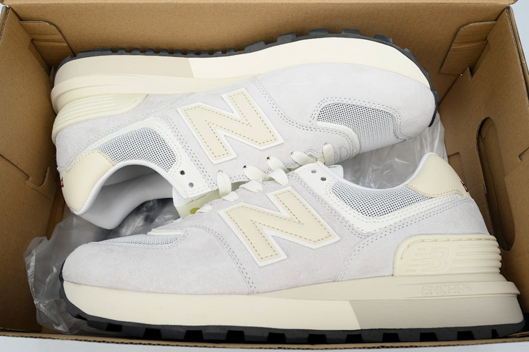 New Balance 574 Legacy U574LGE1 Grey Cream Retro Sneakers | Women's & Men's Casual Shoes
