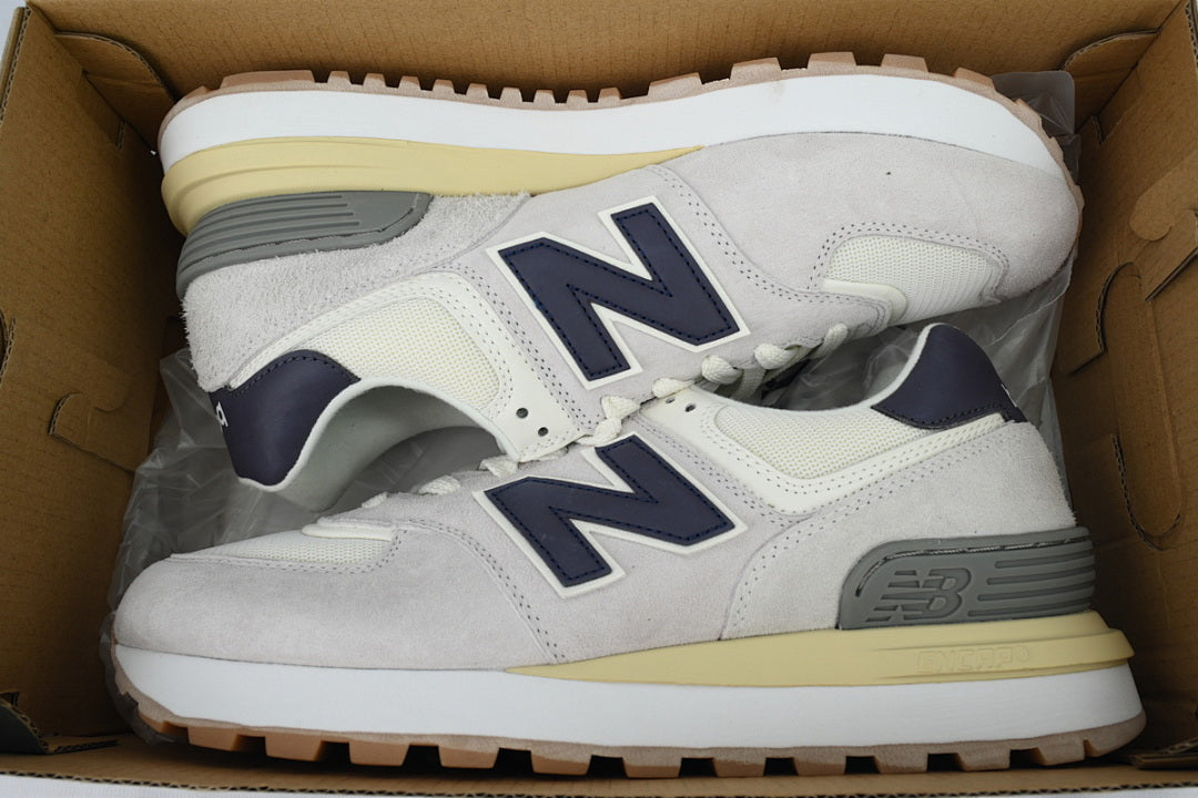 New Balance 574 Legacy U574LGAN White Grey Retro Sneakers | Women's & Men's Casual Shoes