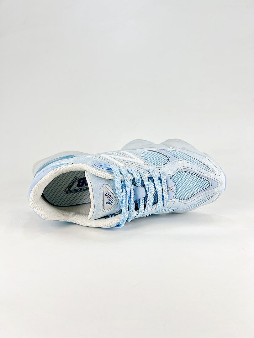 New Balance 9060 U90607KM Light Blue White Retro Chunky Sneakers for Women and Men