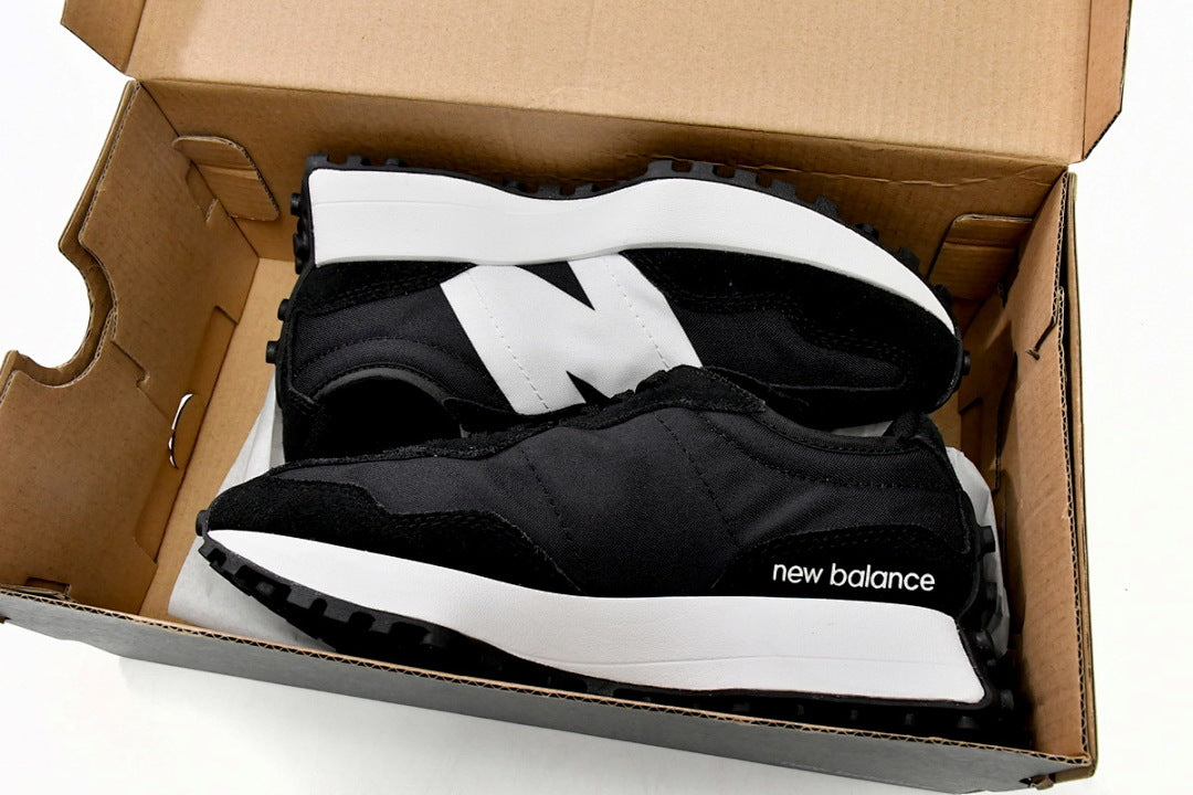 New Balance 327 MS327CPG Black White Retro Sneakers | Women's & Men's Casual Shoes