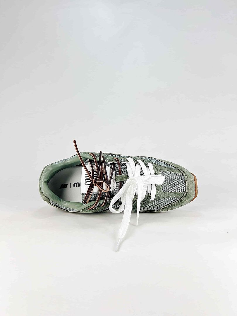 Miu Miu x New Balance 530 Sage Green Mesh Retro Low Top Sneakers Women Men