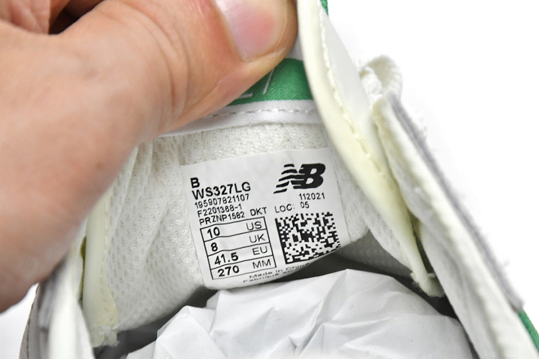 New Balance 327 'White Green' WS327LG Retro Suede Running Shoes – Men's & Women's Unisex Sneakers