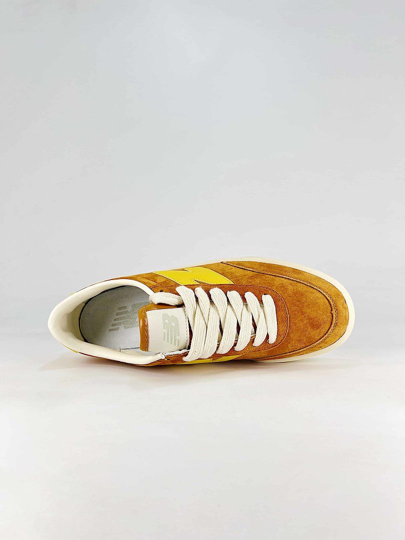 New Balance 750 U7504HH Brown Yellow Platform Retro Casual Sneakers for Women and Men