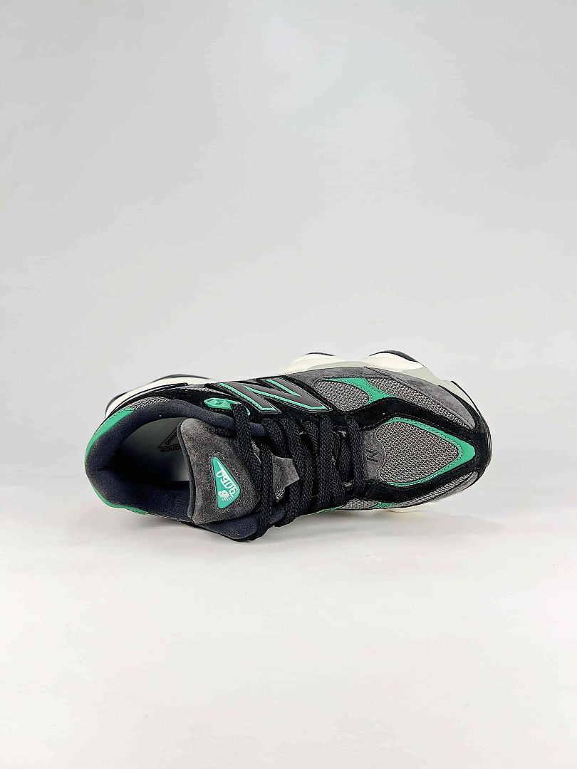 New Balance 9060 U906054Q Grey Black Green Retro Chunky Sneakers for Women and Men