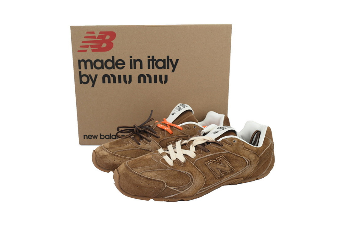 New Balance x Miu Miu 530 SL Cinnamon Brown Retro Low Top Sneakers Women Men