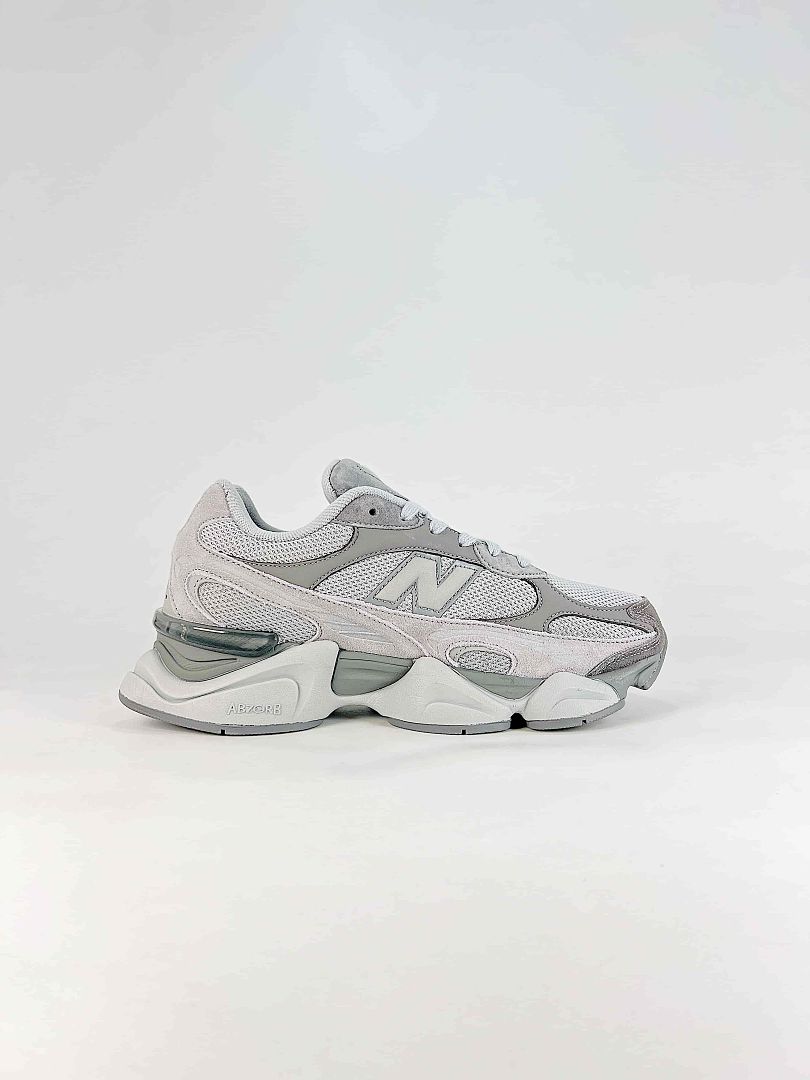 New Balance 9060 U90609EL Grey White Retro Chunky Sneakers for Women and Men