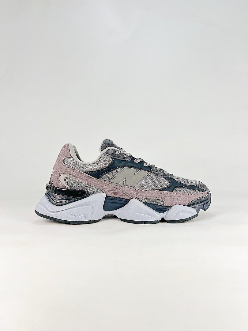 New Balance 9060 U90609EL Grey Pink Retro Chunky Sneakers for Women and Men