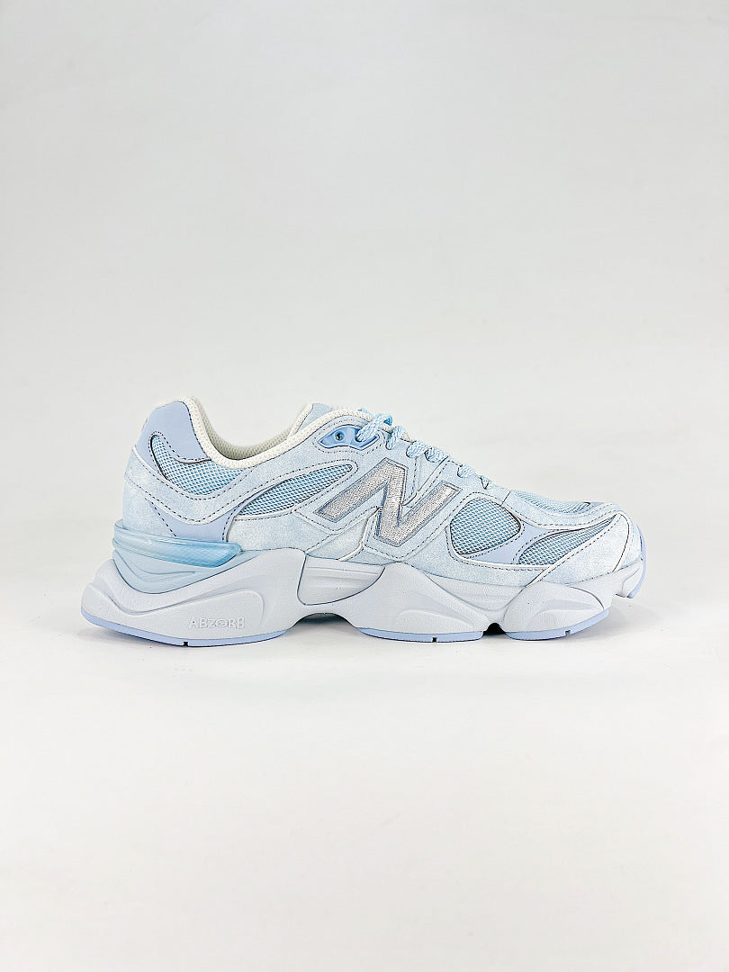 New Balance 9060 U90607KM Light Blue White Retro Chunky Sneakers for Women and Men