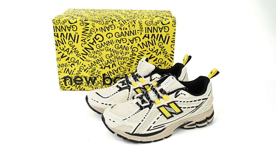 New Balance 1906R M1906RGG White Yellow Black Womens Mens Retro Mesh Sneakers