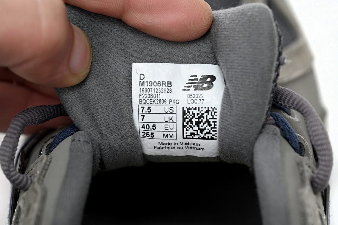 New Balance 1906R M1906RB Grey Navy Womens Mens Retro Mesh Sneakers