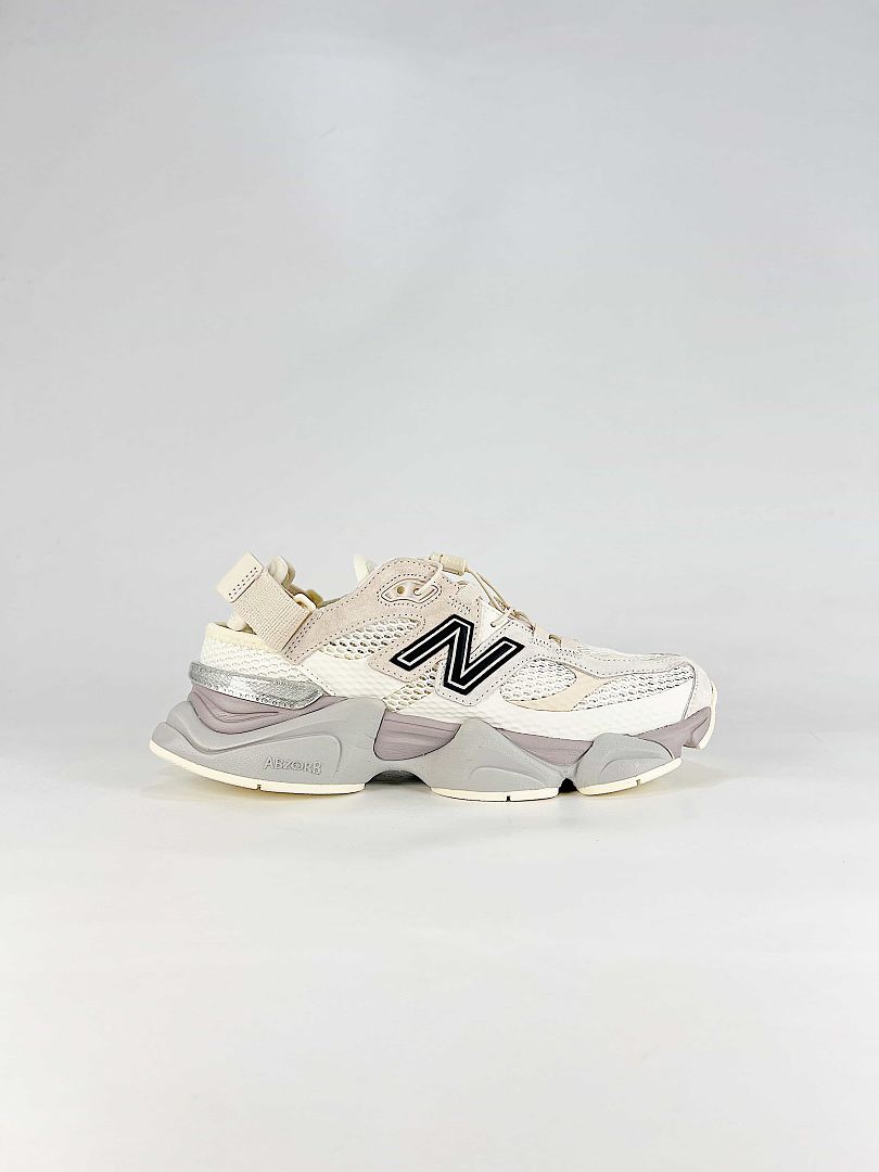 New Balance 9060 U90609IH Cream White Grey Mesh Retro Chunky Sneakers for Women and Men