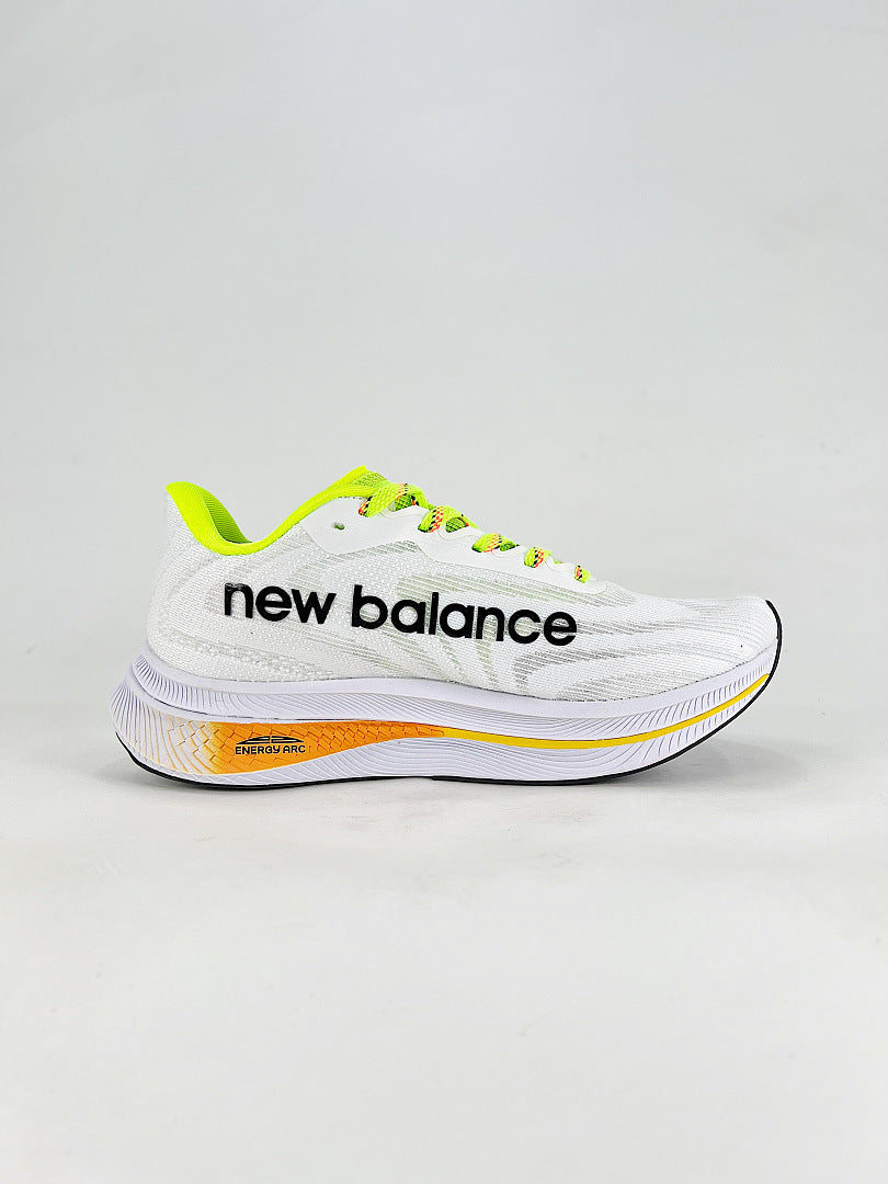 New Balance FuelCell Elite v3 MRCXCA3 White Neon Yellow Running Shoes Womens and Mens