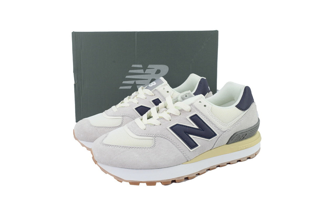 New Balance 574 Legacy U574LGAN White Grey Retro Sneakers | Women's & Men's Casual Shoes