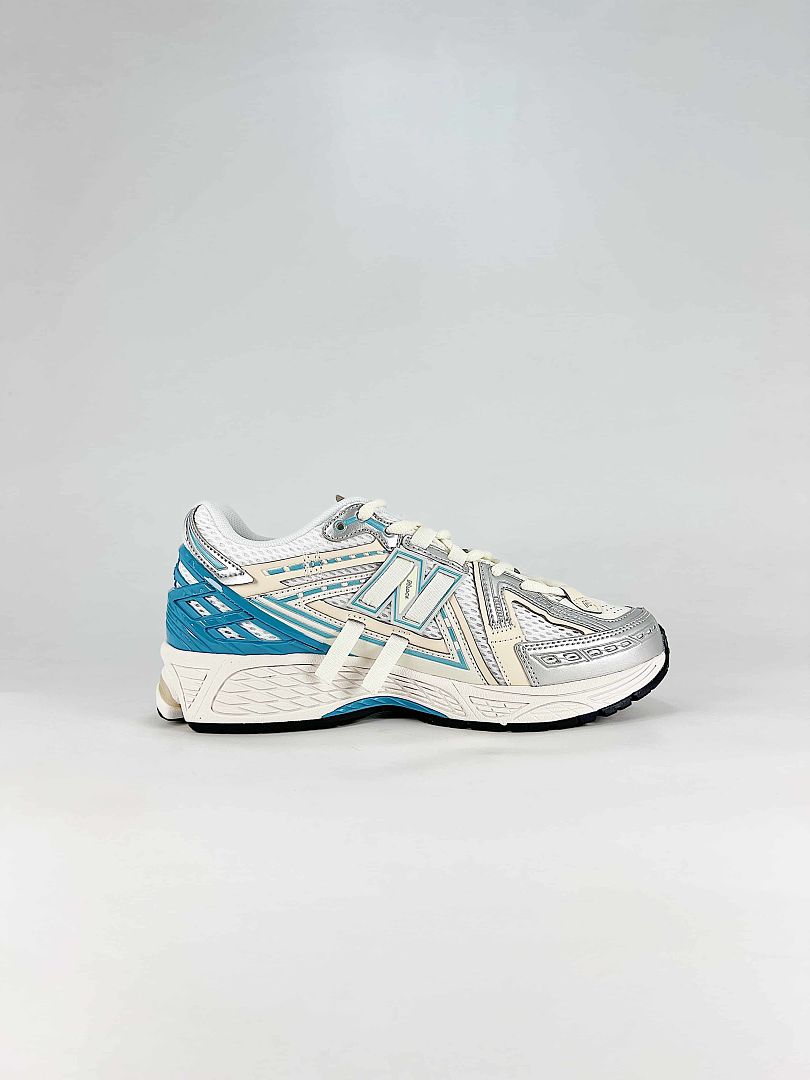 New Balance 1906 White Silver Teal Womens Mens Deconstructed Retro Mesh Sneakers