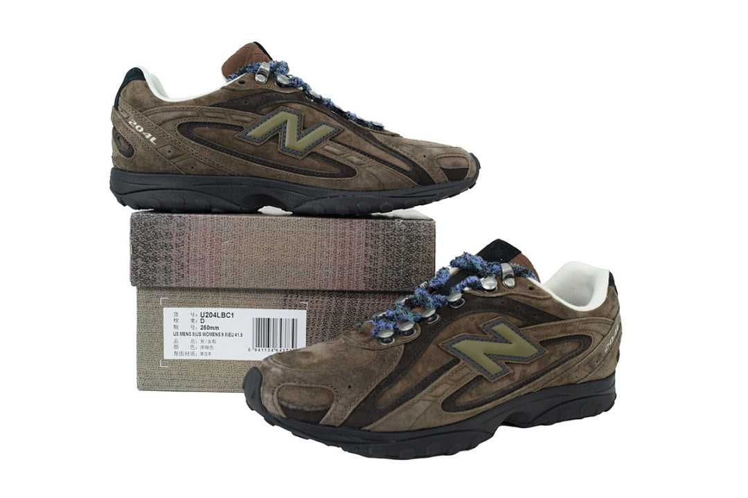 Basketcase x New Balance 204L 'Beef & Broccoli' U204LBC1 Women's & Men's Brown Retro Sneakers