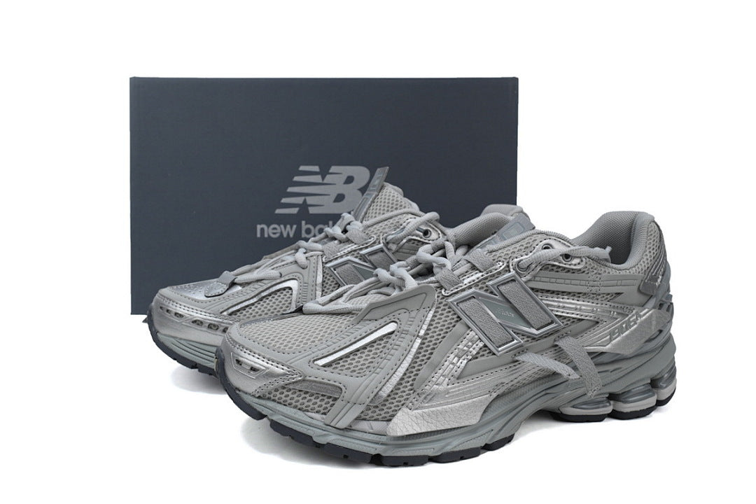 New Balance 1906A M1906AG Concrete Grey Silver Metallic Womens Mens Deconstructed Mesh Sneakers