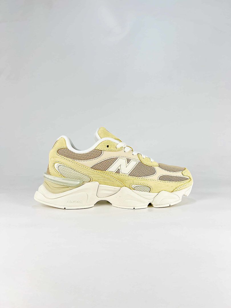 New Balance 9060 U90606U0 Yellow Beige Retro Chunky Sneakers for Women and Men