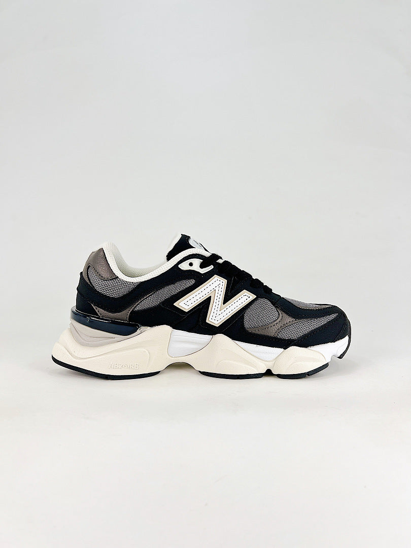 New Balance 9060 U9060510 Black Grey Cream Mesh Chunky Retro Sneakers for Women and Men