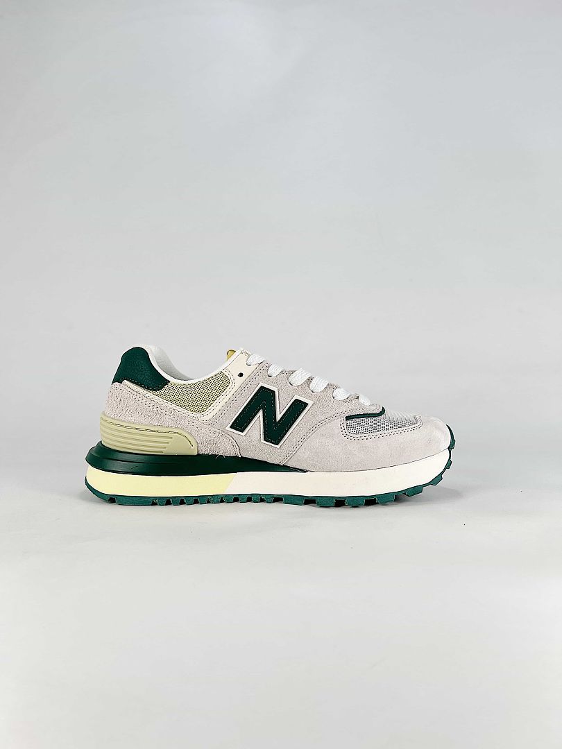 New Balance 574 U574LGQW Womens Mens Grey Green Retro Casual Sneakers
