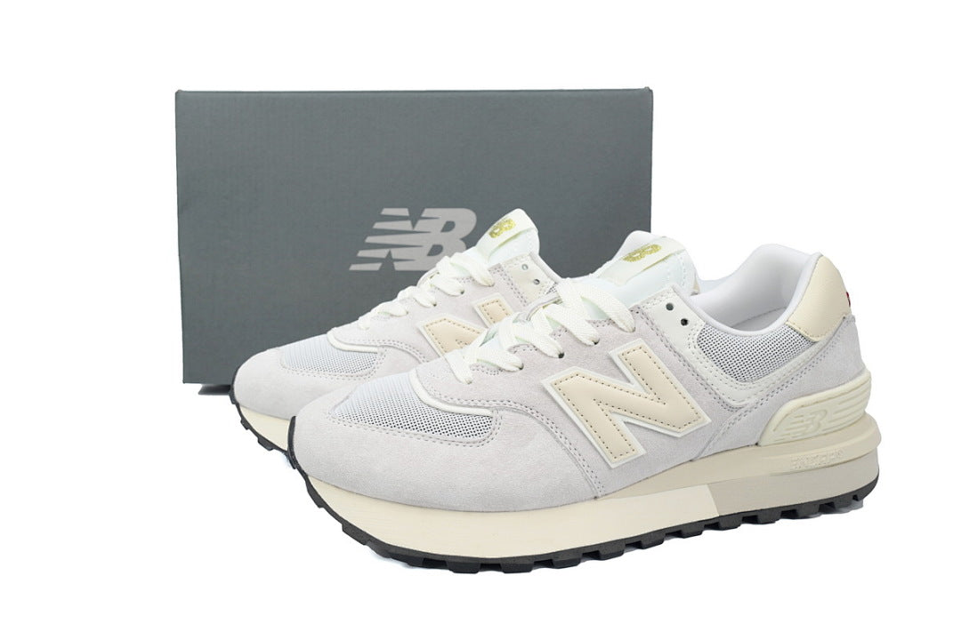 New Balance 574 Legacy U574LGE1 Grey Cream Retro Sneakers | Women's & Men's Casual Shoes