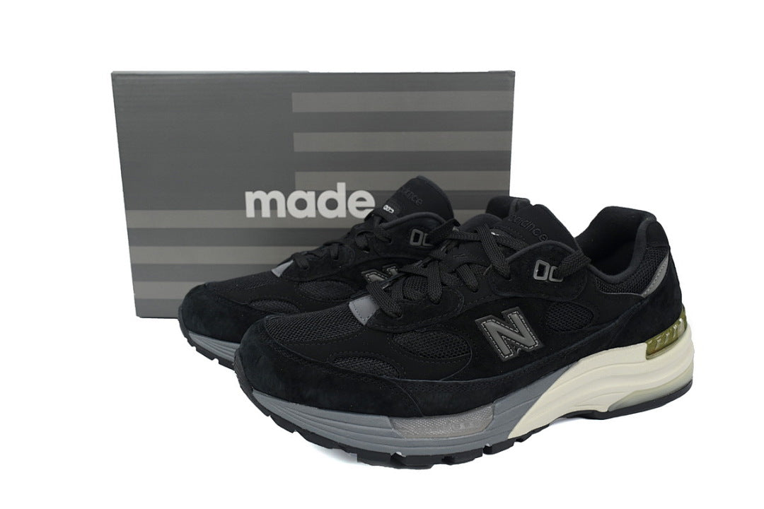 New Balance 992 Black Grey M992BL Retro Sneakers Women Men