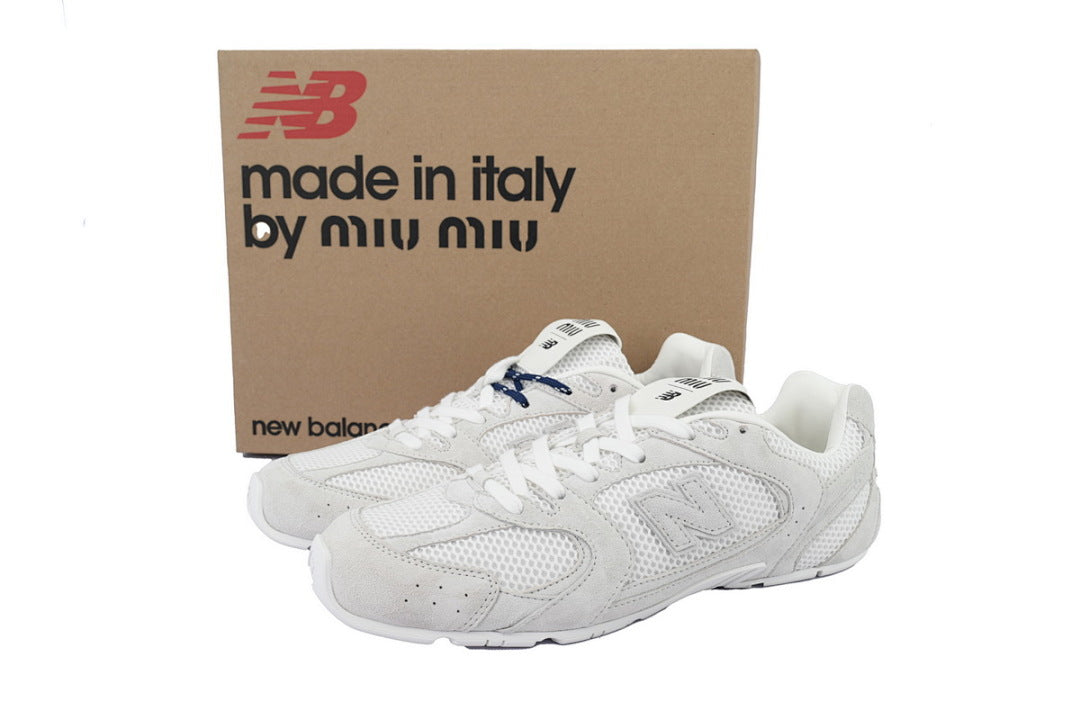 New Balance x Miu Miu 530 SL White Mesh Retro Low Top Sneakers Women Men
