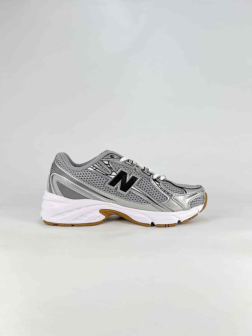 New Balance 740 U740GB2 Silver Grey Black Retro Mesh Sneakers for Women and Men