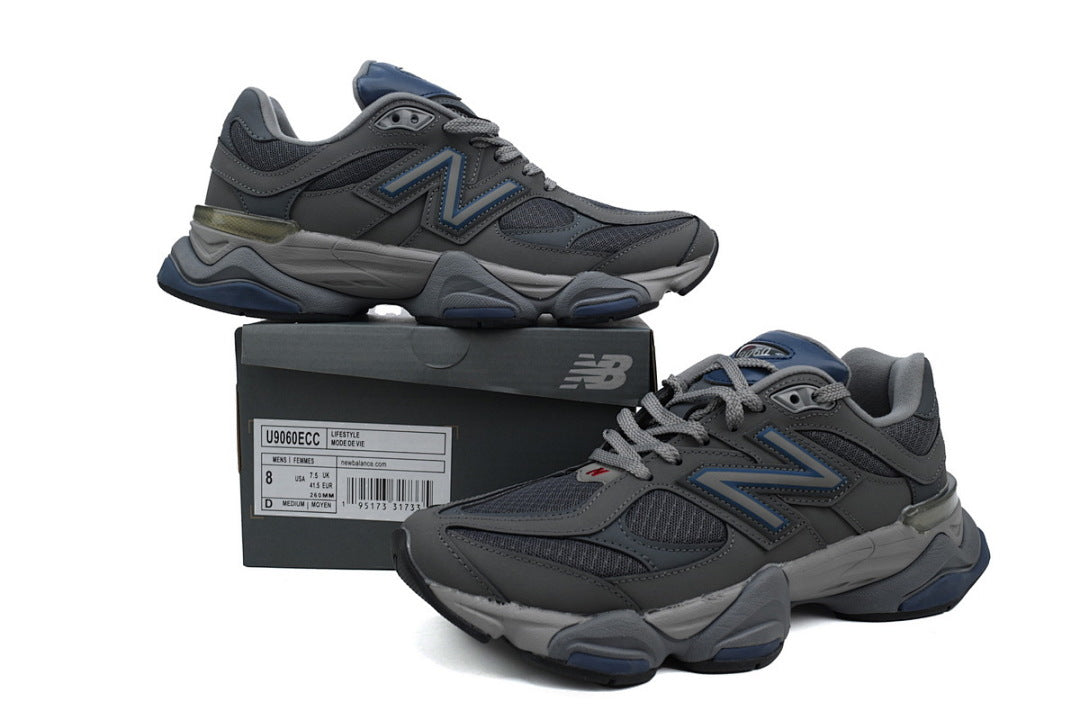 New Balance 9060 Castlerock U9060ECC Women's Men's Grey Retro Chunky Sneakers