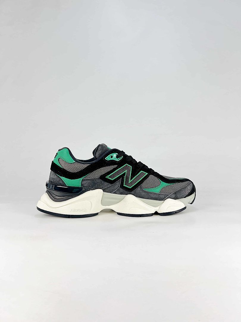 New Balance 9060 U906054Q Grey Black Green Retro Chunky Sneakers for Women and Men