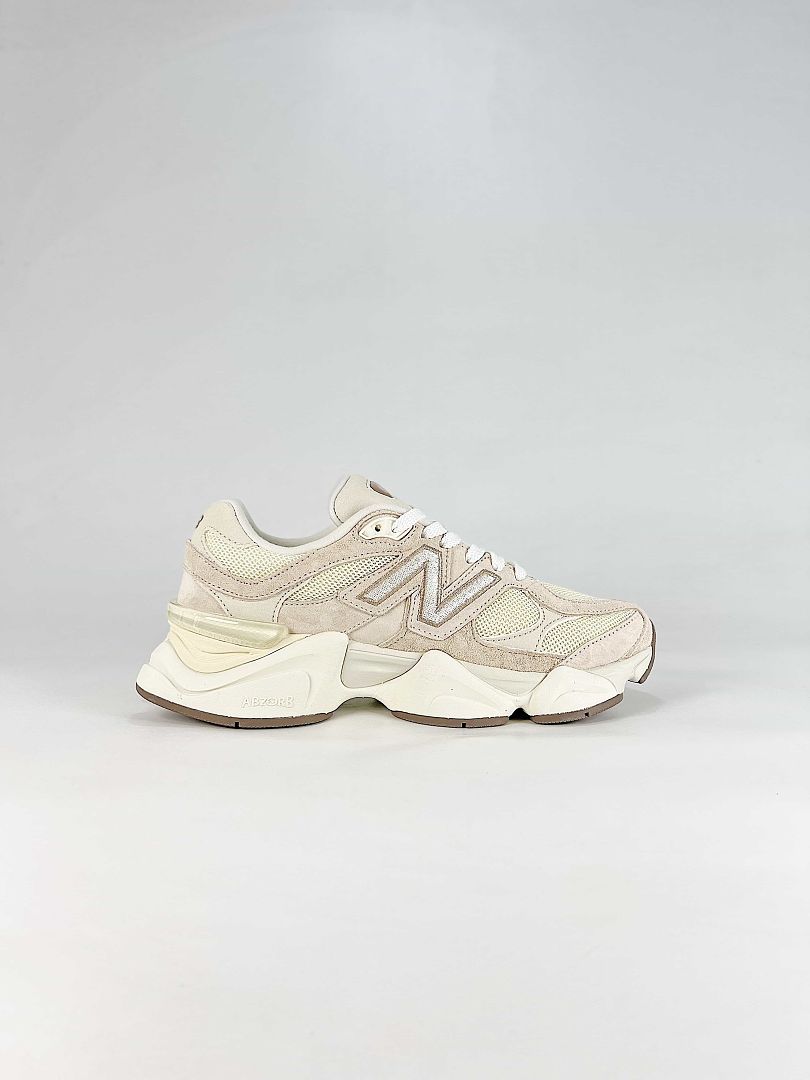 New Balance 9060 U906029Y Cream Beige Retro Chunky Sneakers for Women and Men